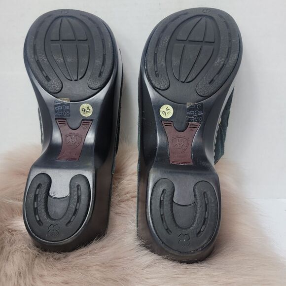 Ariat Floral Slide Sandals Black Style 22301 Womens Slip On Shoes Size 9.5 B - Picture 9 of 9